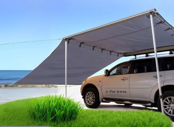 Ściana boczna markizy samochodowej Far Away Equipment 2x2,5m szara