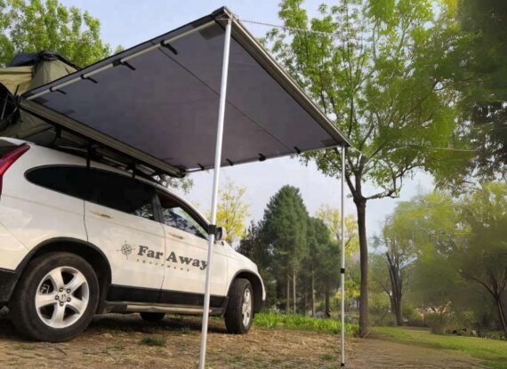 Markiza samochodowa Far Away Equipment - Classic Wing 200 szara 2x2,5m