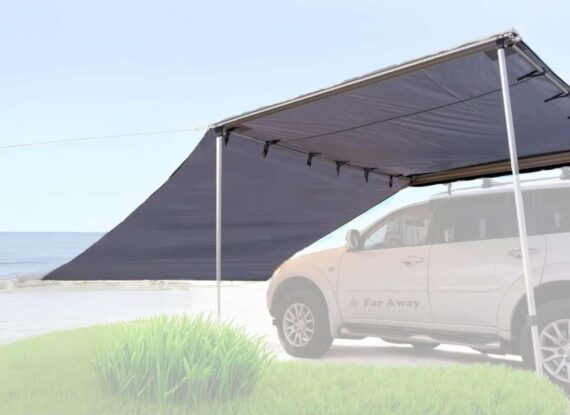 Markiza samochodowa z aneksem Classic Wing 200+ szara 2x2,5m | Far Away Equipment