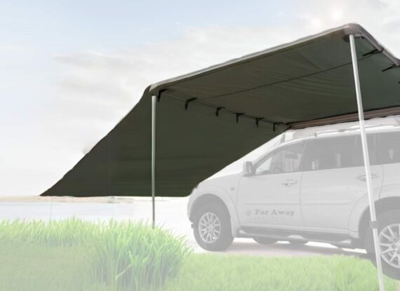 Markiza samochodowa z aneksem Classic Wing 200+ zielona 2x2,5m | Far Away Equipment