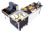 Kuchnia kempingowa – Mobilny box kuchenny z palnikiem i zlewem - Far Away Equipment