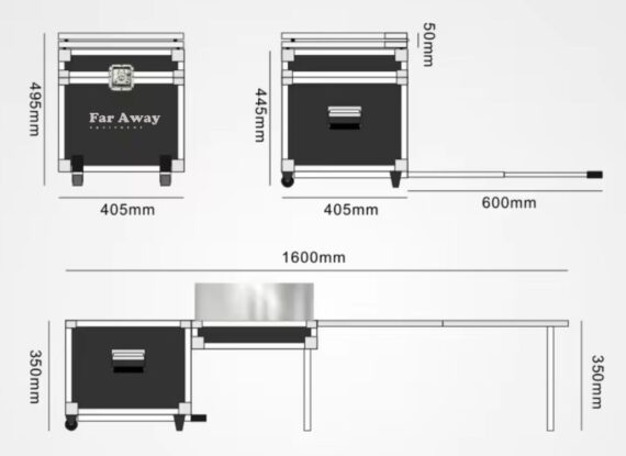 Kuchnia kempingowa – Mobilny box kuchenny z palnikiem i zlewem - Far Away Equipment