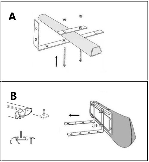 Markiza samochodowa Alu One 250 aluminiowa szara 2,5x2,5m | Far Away Equipment