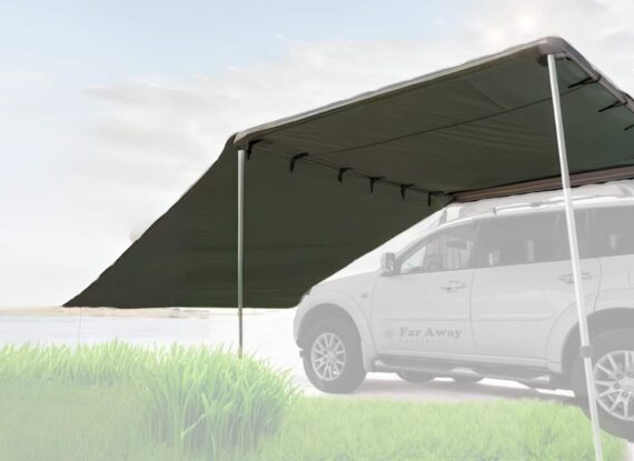 Ściana boczna markizy samochodowej Far Away Equipment 2x2,5m zielona