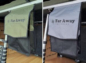 Torba na buty organizer do namiotu dachowego szary | Far Away Equipment