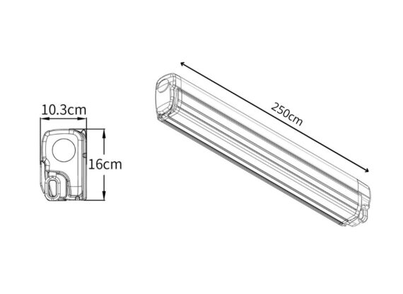 Markiza samochodowa Sport VAN 250 szara | Far Away Equipment