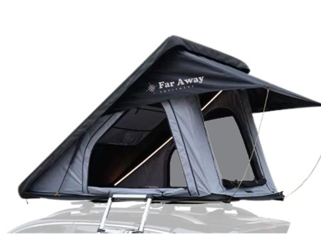 Far Away Equipment Teide Lite – namiot dachowy pack shot widok z boku