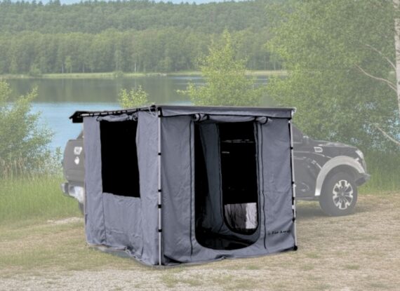 Namiot do markizy samochodowej z podłogą 2x2,5m szary | Far Away Equipment